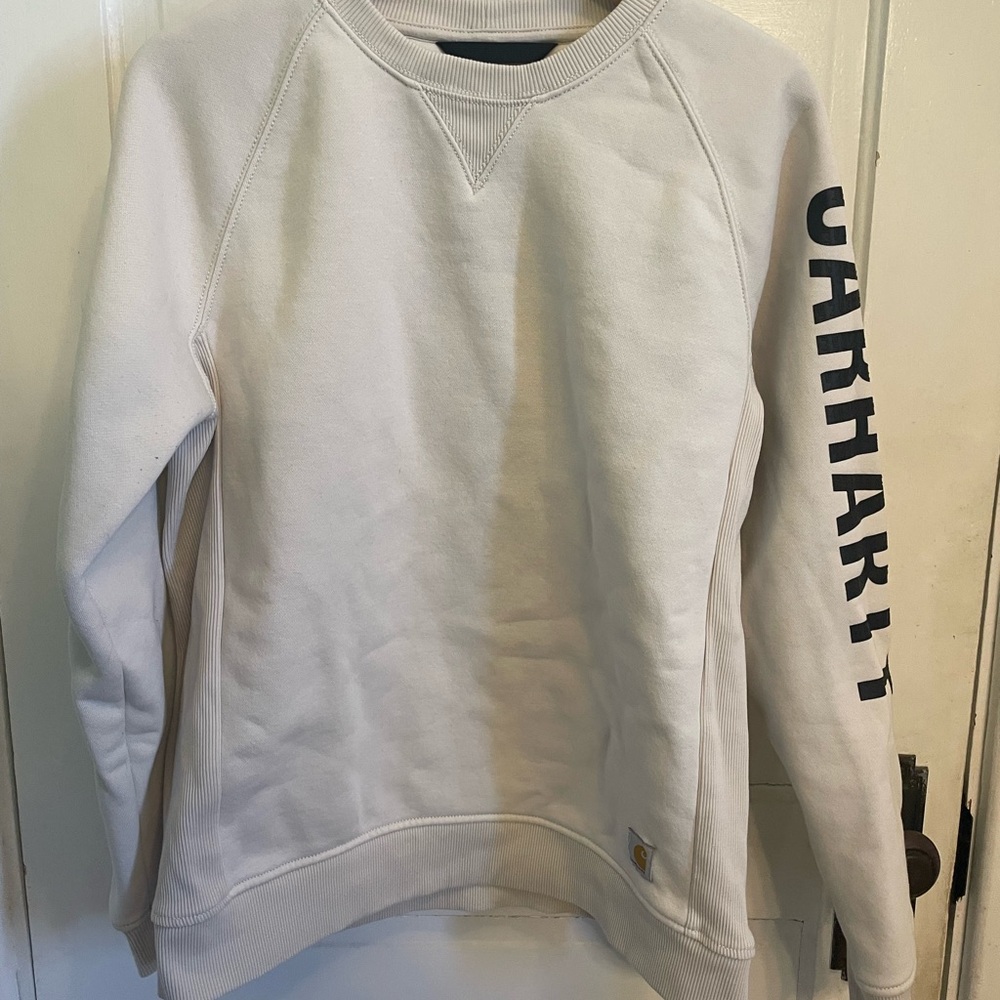 Carhartt Ivory Sweatshirt with Logo